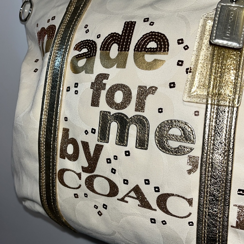 Coach Glam Poppy “Made for me by Coach” Should Bag Style 14979 - Picture 5 of 16